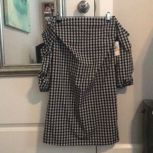 1. State off the shoulder dress